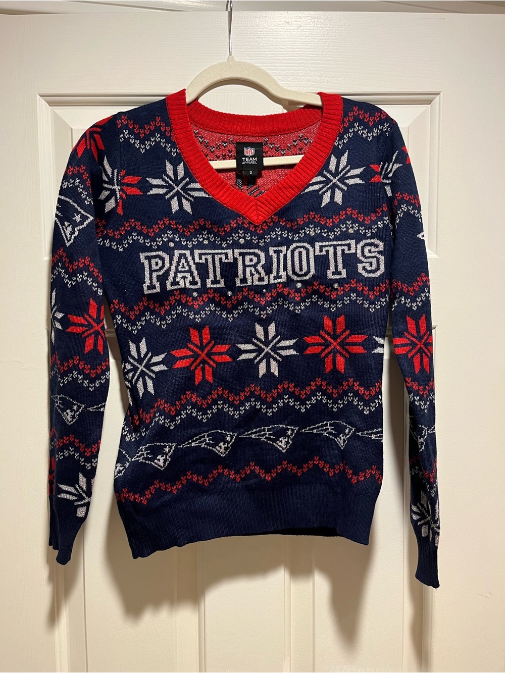 New England Patriots Light Up Ugly Christmas Sweater